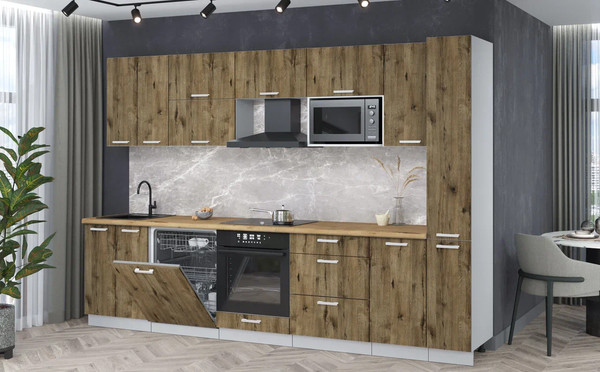 Кухонный гарнитур Интерлиния Мила Лайт 3.1-ПМ2