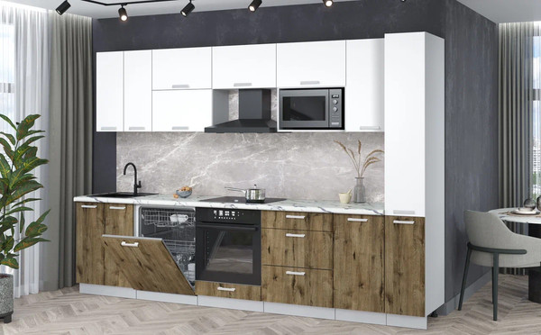 Кухонный гарнитур Интерлиния Мила Лайт 3.1-ПМ2