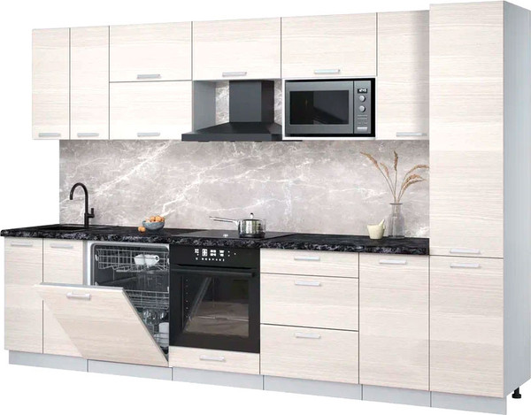 Кухонный гарнитур Интерлиния Мила Лайт 3.2-ПМ2 - фото