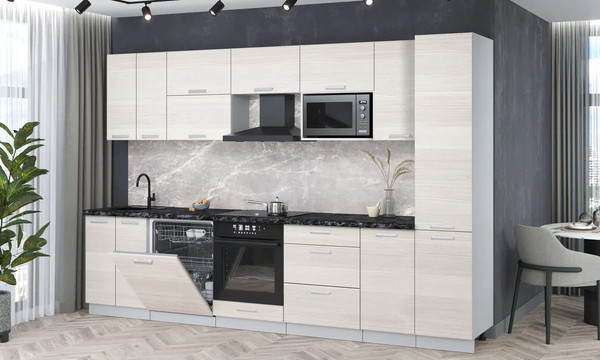 Кухонный гарнитур Интерлиния Мила Лайт 3.2-ПМ2