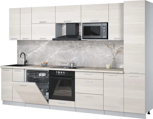 Кухонный гарнитур Интерлиния Мила Лайт 3.2-ПМ2 - фото