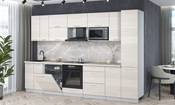 Кухонный гарнитур Интерлиния Мила Лайт 3.2-ПМ2