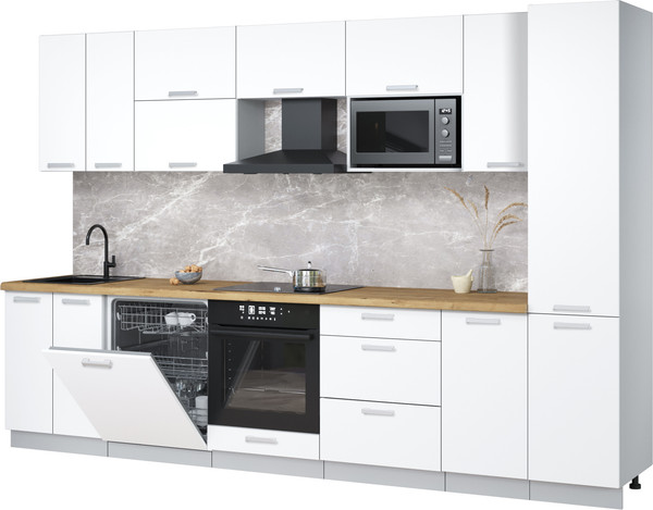 Кухонный гарнитур Интерлиния Мила Лайт 3.2-ПМ2 - фото