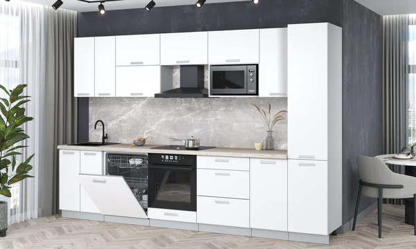 Кухонный гарнитур Интерлиния Мила Лайт 3.2-ПМ2