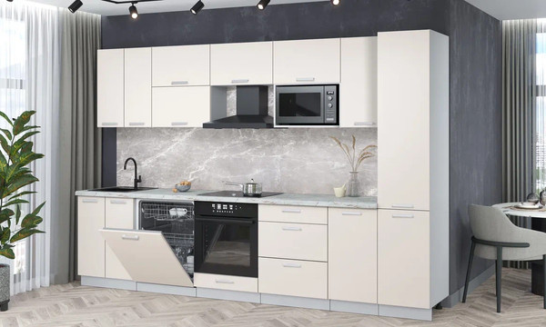 Кухонный гарнитур Интерлиния Мила Лайт 3.2-ПМ2