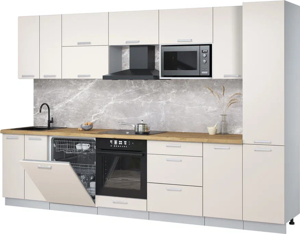 Кухонный гарнитур Интерлиния Мила Лайт 3.2-ПМ2 - фото