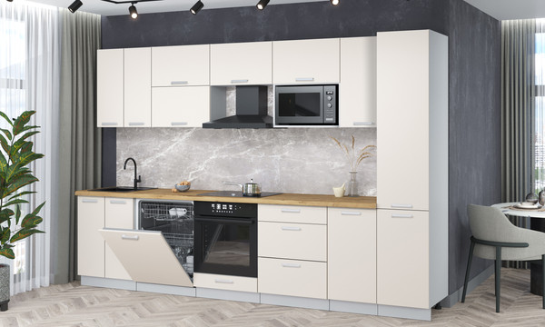 Кухонный гарнитур Интерлиния Мила Лайт 3.2-ПМ2