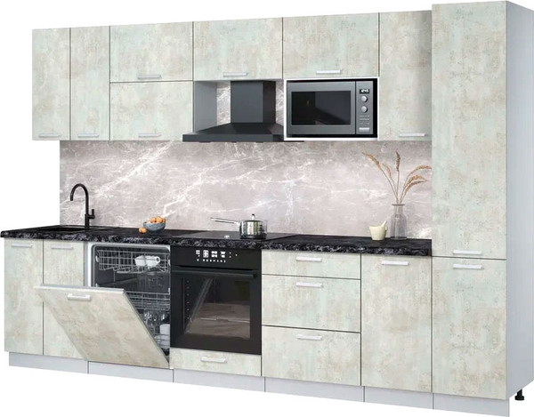 Кухонный гарнитур Интерлиния Мила Лайт 3.2-ПМ2 - фото