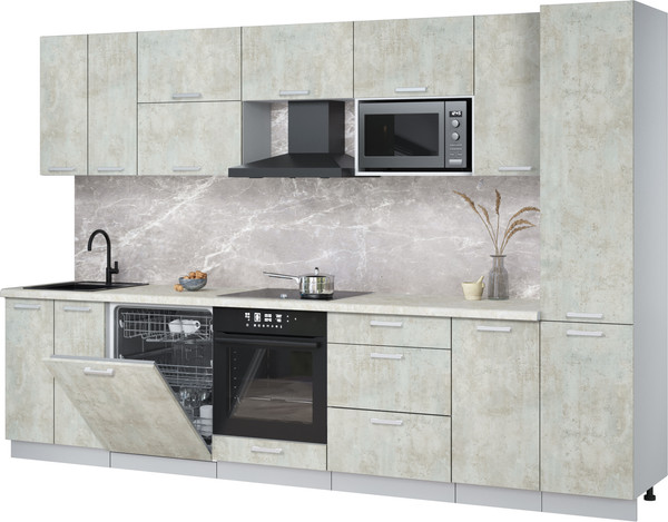 Кухонный гарнитур Интерлиния Мила Лайт 3.2-ПМ2 - фото