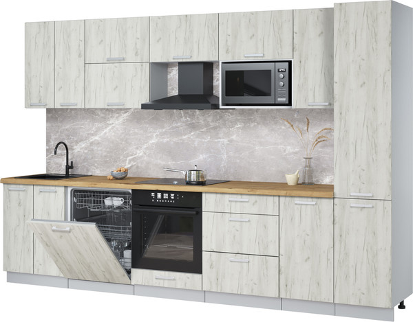 Кухонный гарнитур Интерлиния Мила Лайт 3.2-ПМ2 - фото