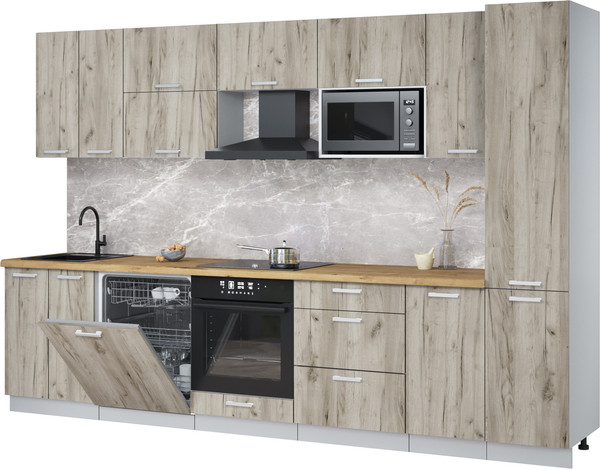 Кухонный гарнитур Интерлиния Мила Лайт 3.2-ПМ2 - фото