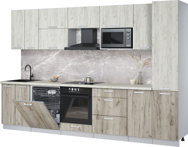 Кухонный гарнитур Интерлиния Мила Лайт 3.2-ПМ2 - фото