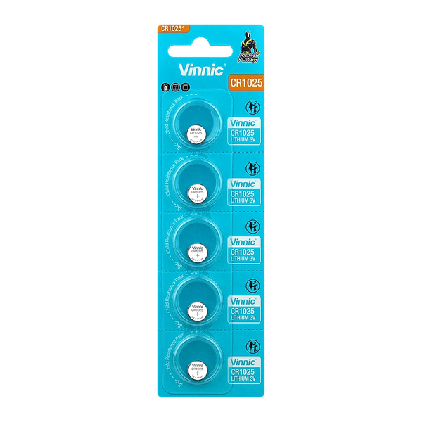 Комплект батареек Vinnic CR1025-C5 Lithium 3V - фото