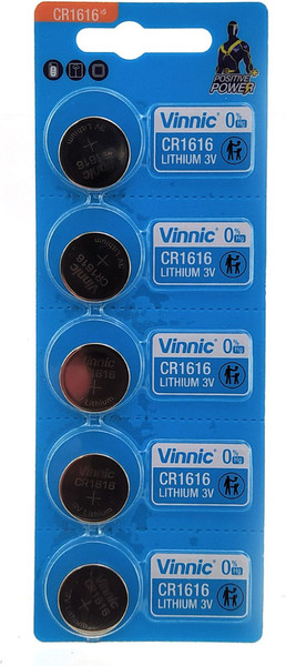 Комплект батареек Vinnic CR1616-C5 Lithium 3V - фото