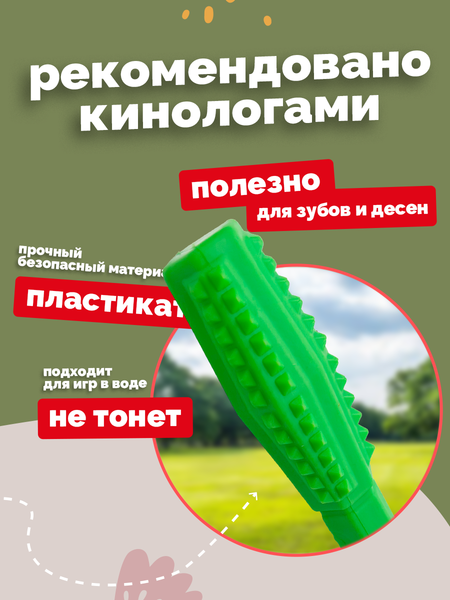 Игрушка для собак ZOONIK Палка литая с шипами / 164163-36