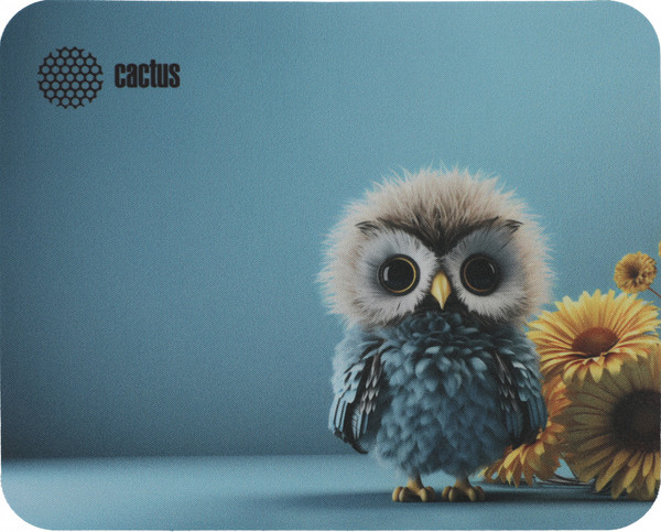 Коврик для мыши Cactus Owl Blue (CS-MPC-P07XS) - фото