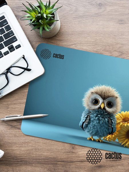 Коврик для мыши Cactus Owl Blue (CS-MPC-P07XS)