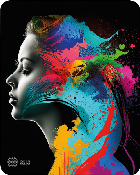 Коврик для мыши Cactus Color Paint (CS-MPC-D08M) - фото