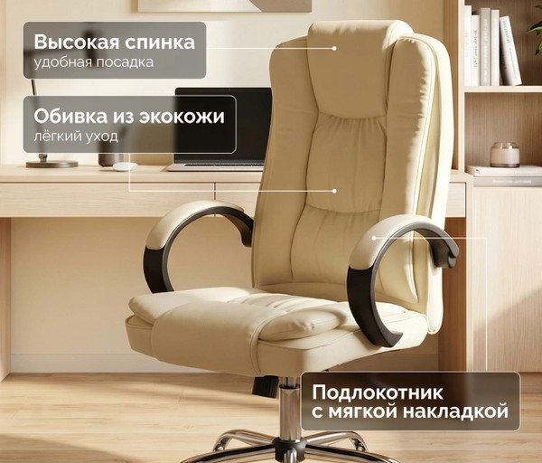 Кресло офисное King Style ATL-5-2 Fortline Chrome