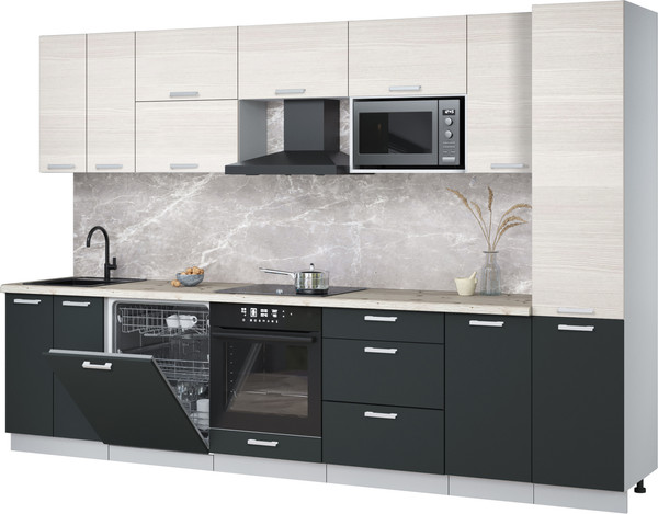 Кухонный гарнитур Интерлиния Мила Лайт 3.2-ПМ2 - фото