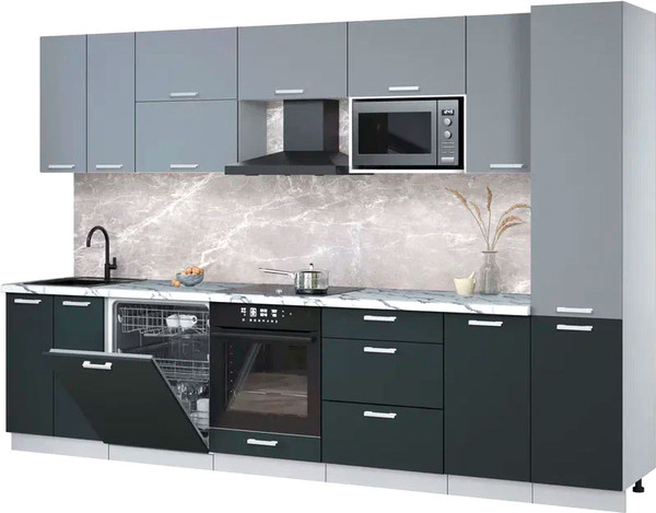 Кухонный гарнитур Интерлиния Мила Лайт 3.2-ПМ2 - фото