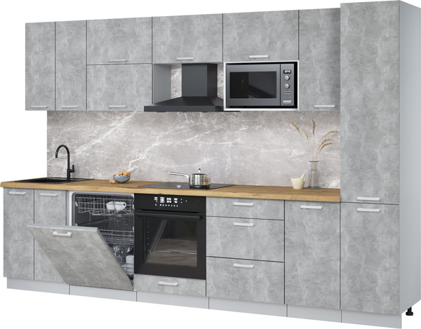 Кухонный гарнитур Интерлиния Мила Лайт 3.2-ПМ2 - фото