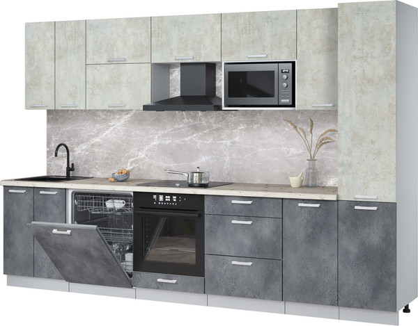 Кухонный гарнитур Интерлиния Мила Лайт 3.2-ПМ2 - фото