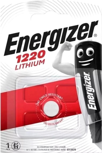 Батарейка Energizer CR1220 Lithium 3V - фото