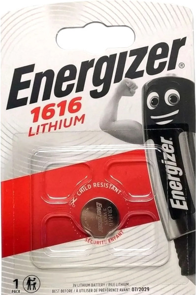 Батарейка Energizer CR1616 Lithium 3V - фото