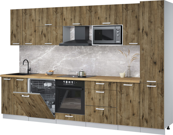 Кухонный гарнитур Интерлиния Мила Лайт 3.2-ПМ2 - фото