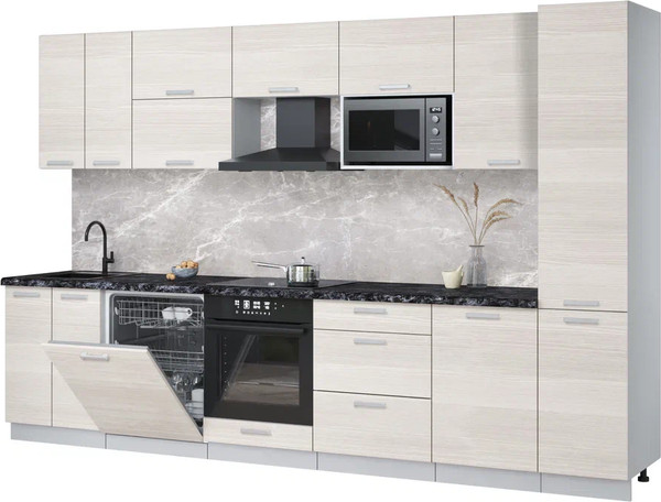 Кухонный гарнитур Интерлиния Мила Лайт 3.3-ПМ2 - фото