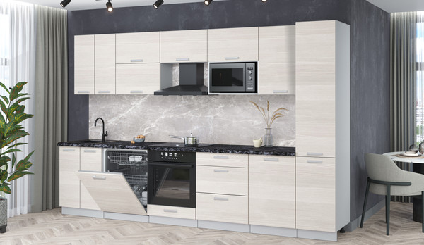 Кухонный гарнитур Интерлиния Мила Лайт 3.3-ПМ2