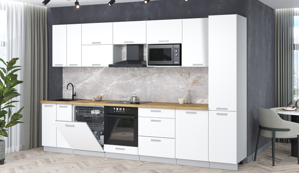 Кухонный гарнитур Интерлиния Мила Лайт 3.3-ПМ2