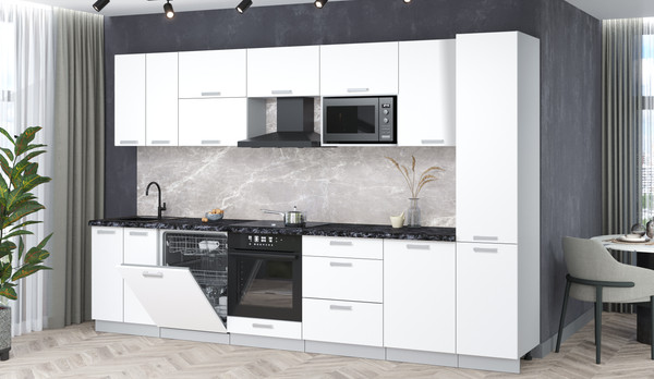 Кухонный гарнитур Интерлиния Мила Лайт 3.3-ПМ2