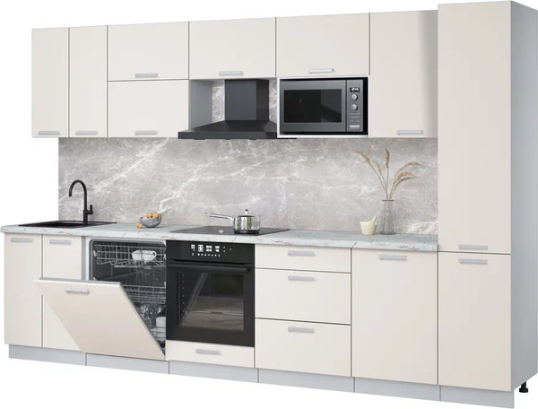 Кухонный гарнитур Интерлиния Мила Лайт 3.3-ПМ2 - фото