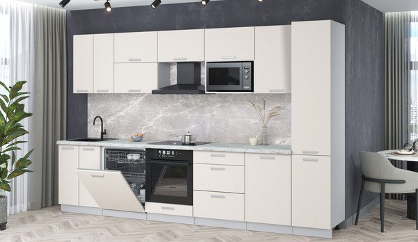 Кухонный гарнитур Интерлиния Мила Лайт 3.3-ПМ2