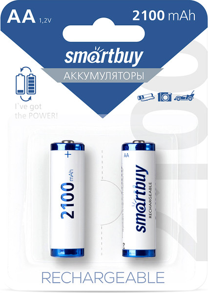 Комплект аккумуляторов SmartBuy SBBR-2A02BL2100 - фото