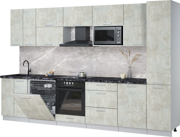 Кухонный гарнитур Интерлиния Мила Лайт 3.3-ПМ2 - фото