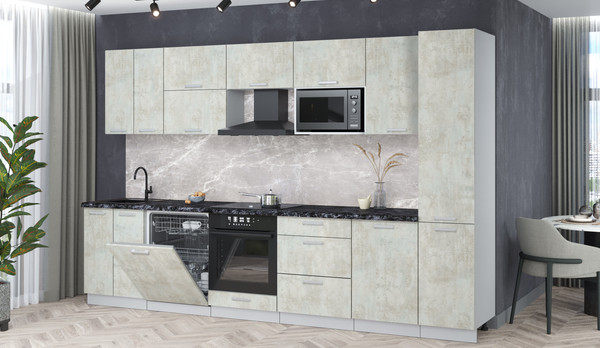 Кухонный гарнитур Интерлиния Мила Лайт 3.3-ПМ2