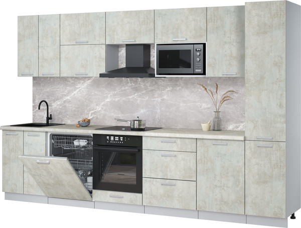 Кухонный гарнитур Интерлиния Мила Лайт 3.3-ПМ2 - фото