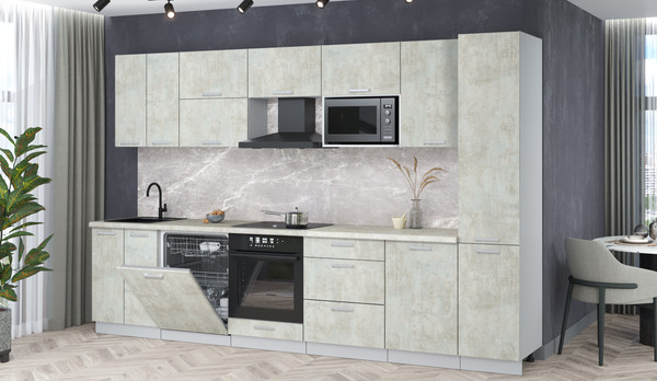 Кухонный гарнитур Интерлиния Мила Лайт 3.3-ПМ2