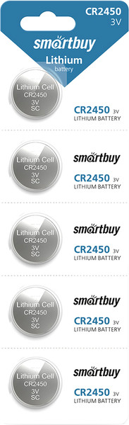 Комплект батареек SmartBuy SBBL-2450-5B - фото