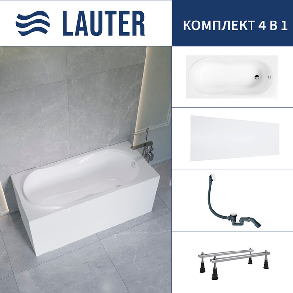 Ванна акриловая Lauter Celeste 170x75 / 21060075 - фото