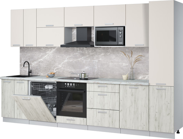 Кухонный гарнитур Интерлиния Мила Лайт 3.3-ПМ2 - фото