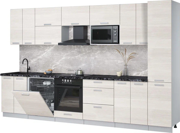 Кухонный гарнитур Интерлиния Мила Лайт 3.4-ПМ2 - фото