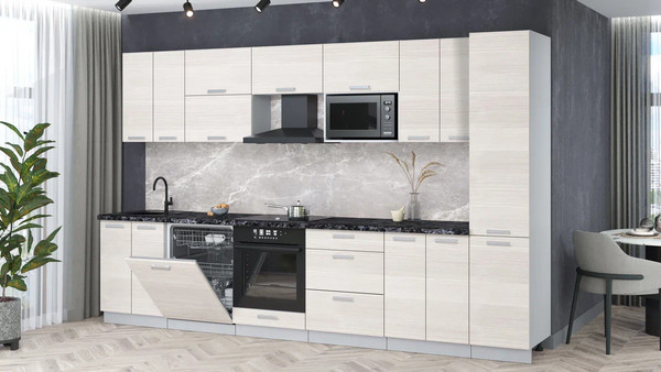 Кухонный гарнитур Интерлиния Мила Лайт 3.4-ПМ2