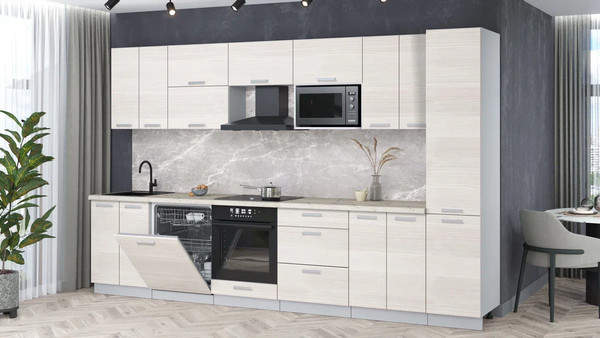 Кухонный гарнитур Интерлиния Мила Лайт 3.4-ПМ2