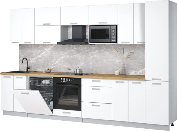 Кухонный гарнитур Интерлиния Мила Лайт 3.4-ПМ2 - фото