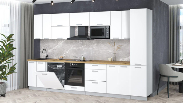 Кухонный гарнитур Интерлиния Мила Лайт 3.4-ПМ2