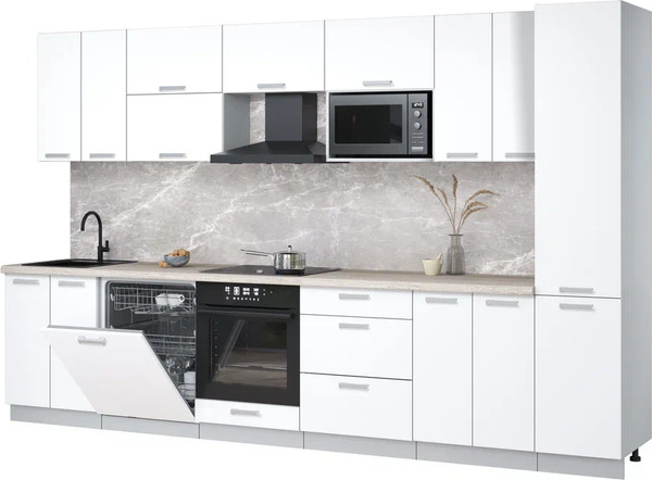 Кухонный гарнитур Интерлиния Мила Лайт 3.4-ПМ2 - фото